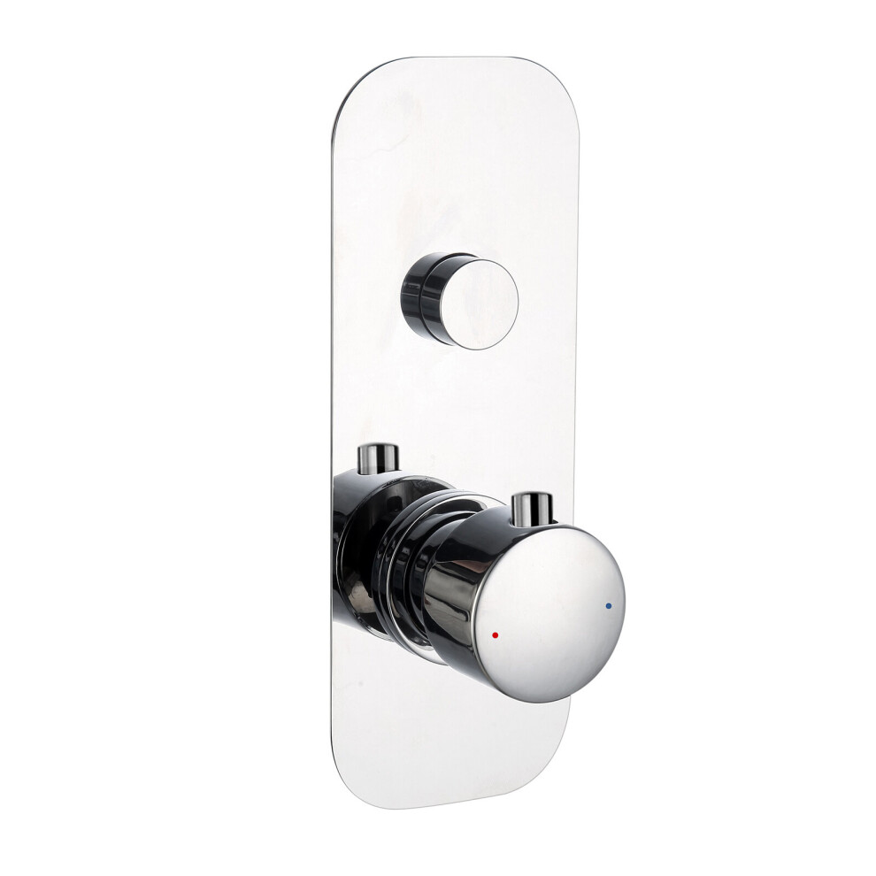 Shower Thermostatic Concealed Push Button One-Dial One-Way Mixer Valve