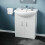 NES Home Dyon 650mm Floorstanding Vanity Basin Unit White 2