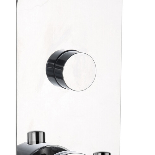NES Home Modern Shower Thermostatic Concealed Push Button One-Dial One-Way Mixer Valve 2