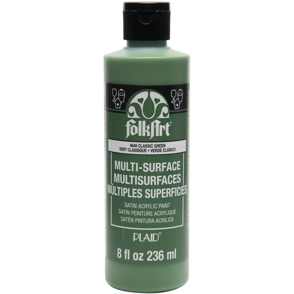 Peinture Multi-Surface Folkarte (8 Oz) Vert Classique-image