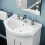 NES Home Dyon 650mm Floorstanding Vanity Basin Unit White 4