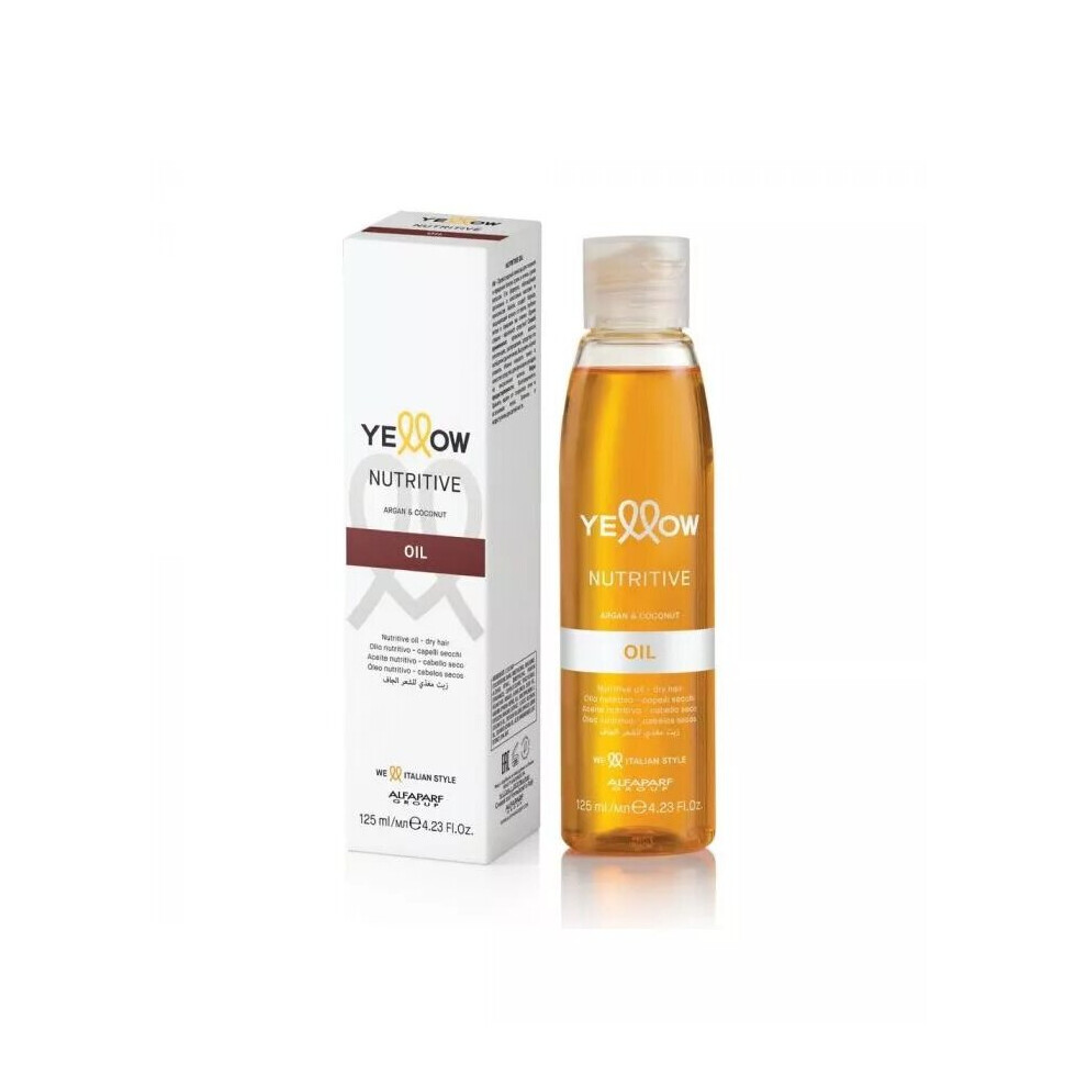 Yellow Alfaparf Nutritive Argan And Coconut Oil 125 Ml