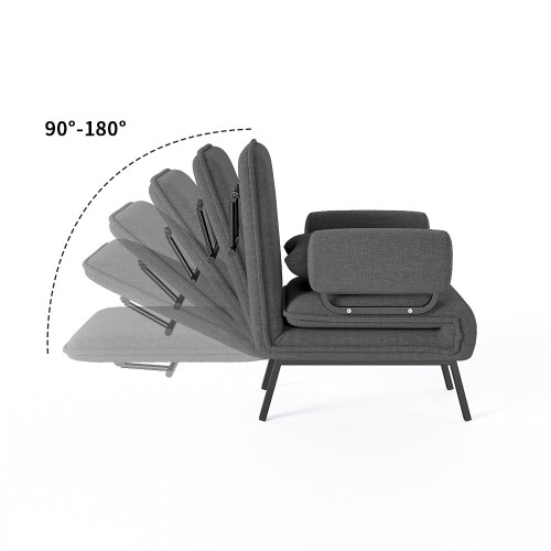 Living And Home Convertible Sofa Bed with Pillow and Pocket 2