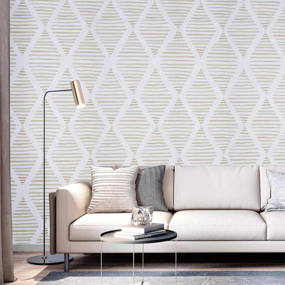 Modern Geometric Diamond Wallpaper