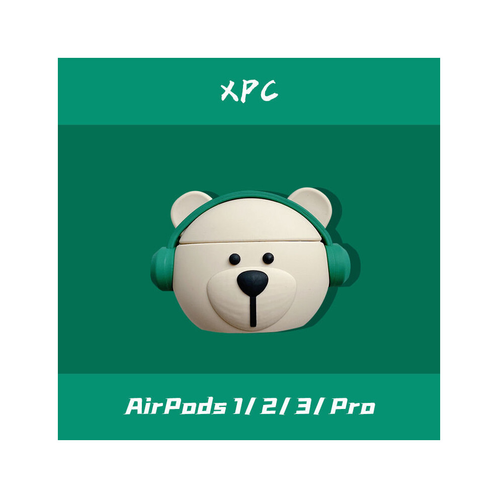(Airpods Pro2) Music Bear Airpods Case Apple Headphone Case Airpodspro3 Generation Cartoon 9331662958325