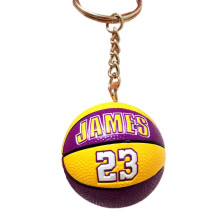 (James) Basketball Keychain Leather Kobe James Lakers Bag Decoration Gift Boys Toy