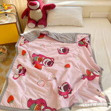 (Lotso) Quilt Kids Summer Toy Story Antibacterial Air Conditioning Blanket Gifts