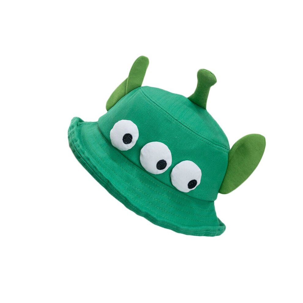 (Green) Toy Story Alien Bucket Hat Adult Cartoon Sunshade Breathable Cap Unisex Lotso