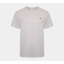 (Chine Grey, M) Lacoste Crew Neck Cotton Jersey T-shirts S-3XL