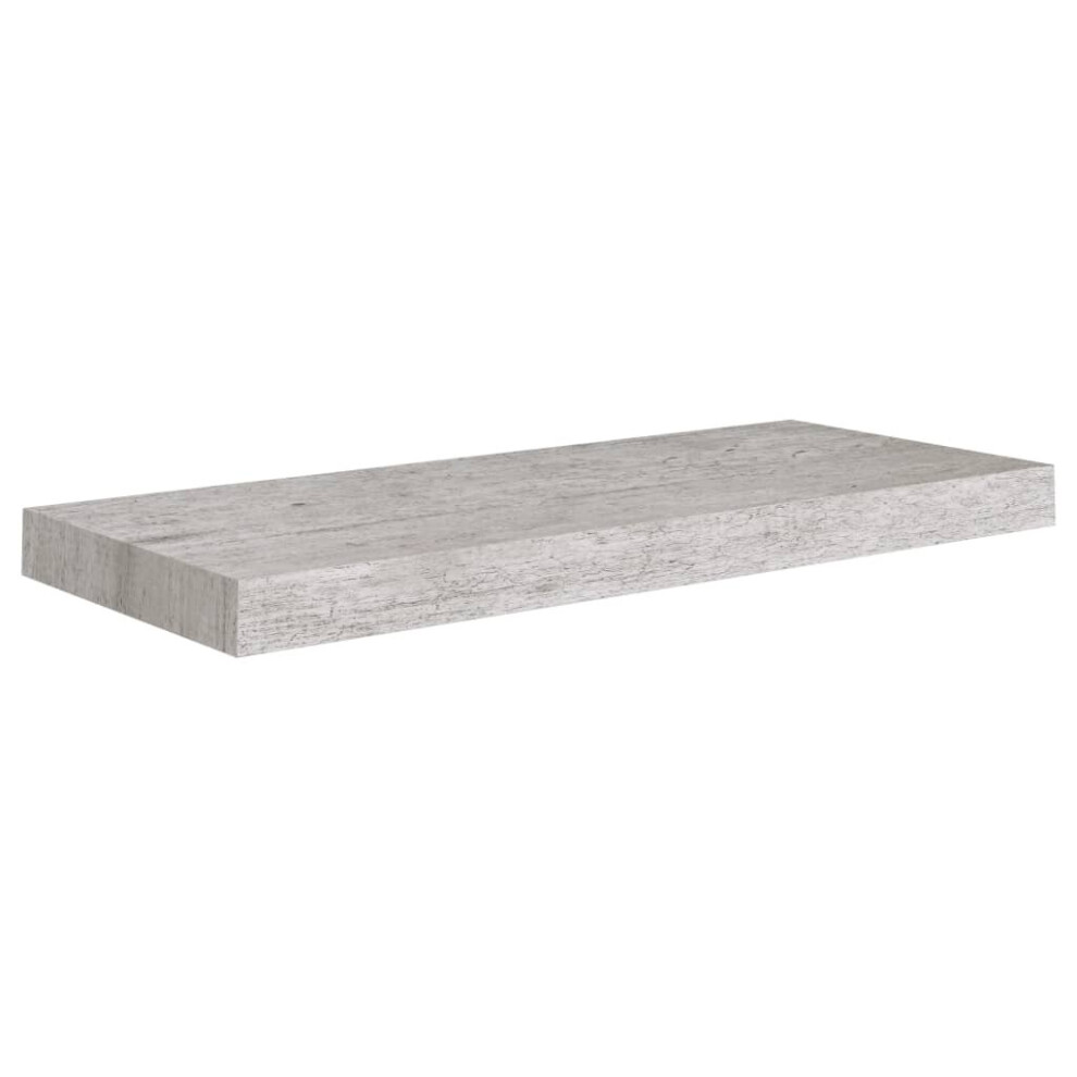 Vidaxl Floating Wall Shelf Concrete Grey Mdf Wall Ledge Hanging Shelf Cd Rack