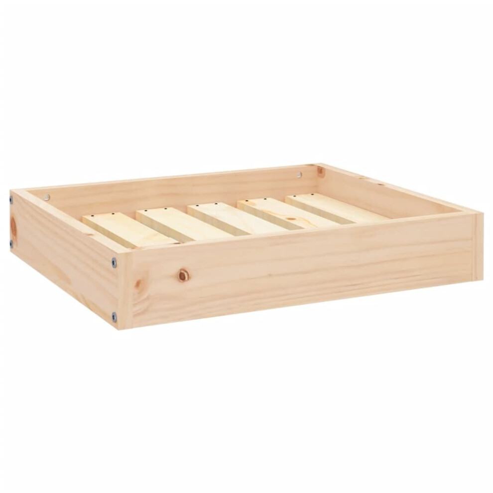 vidaXL Solid Wood Pine Dog Bed 51.5x44x9 cm Wooden Pet Sofa Puppy Dog Couch