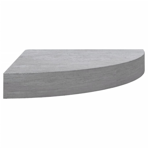 VidaXL vidaXL Wall Corner Shelf Concrete Grey MDF Hanging Wall Display Shelf Rack