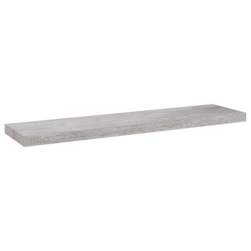VidaXL vidaXL Floating Wall Shelf Concrete Grey MDF Wall Ledge Hanging Shelf CD Rack