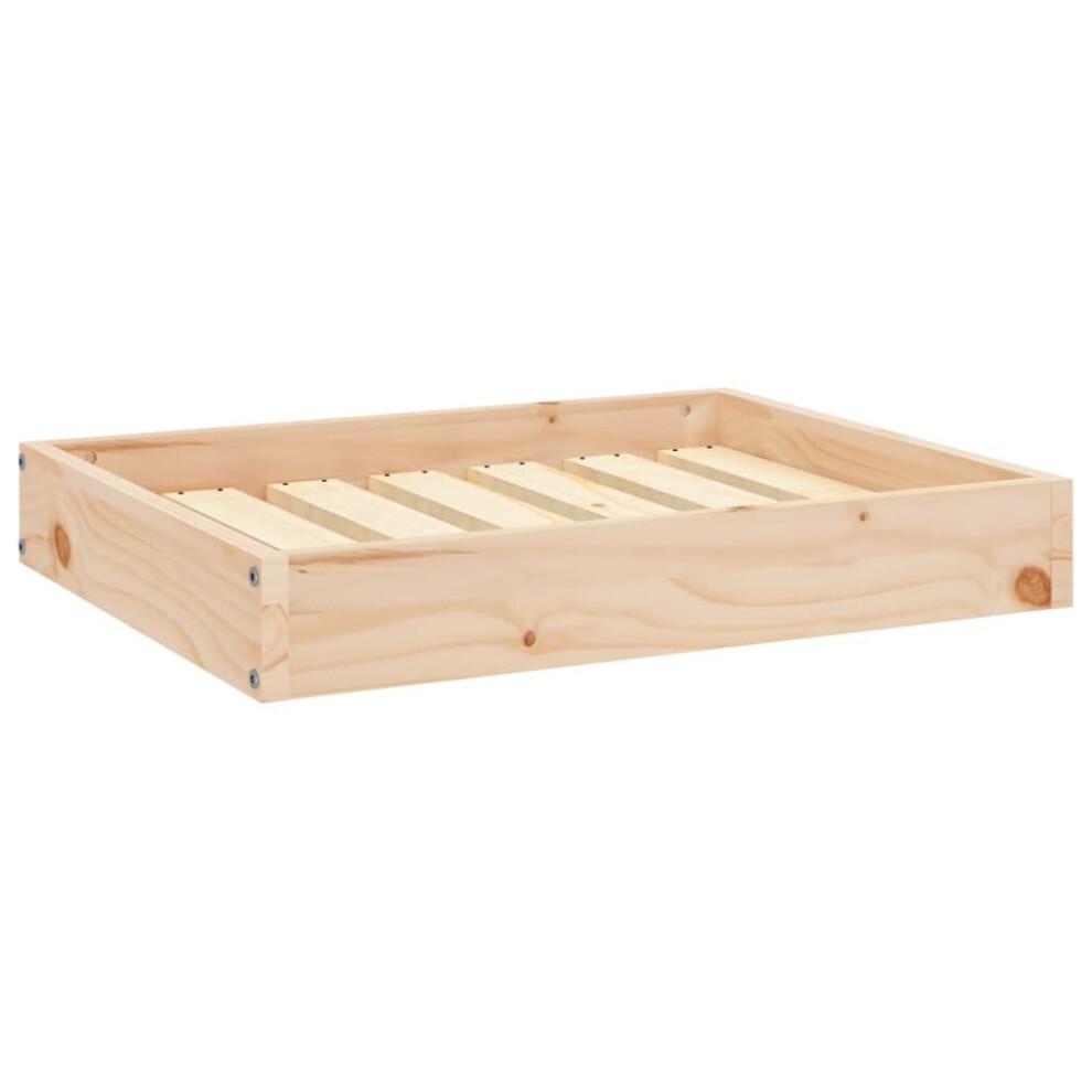 Vidaxl Solid Wood Pine Dog Bed 61.5X49x9 Cm Wooden Pet Sofa Puppy Dog Couch