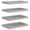 VidaXL vidaXL 4x Floating Wall Shelves Concrete Grey MDF Bookcase Wall Board CD Rack 1