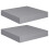 VidaXL vidaXL Schweberegale 2 Stk. Grau 23x23,5x3,8 cm MDF 1