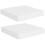 VidaXL vidaXL 2x Floating Wall Shelves White MDF Display Ledge Hanging Wall Rack 1
