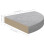 VidaXL vidaXL 2x Wall Corner Shelves Concrete Grey MDF Hanging Wall Display Shelf 7
