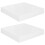 VidaXL vidaXL 2x Floating Wall Shelves High Gloss White MDF Bookcase Display Storage 3