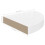 VidaXL vidaXL 4x Floating Corner Shelves High Gloss White 25x25x3.8 cm MDF Display 7