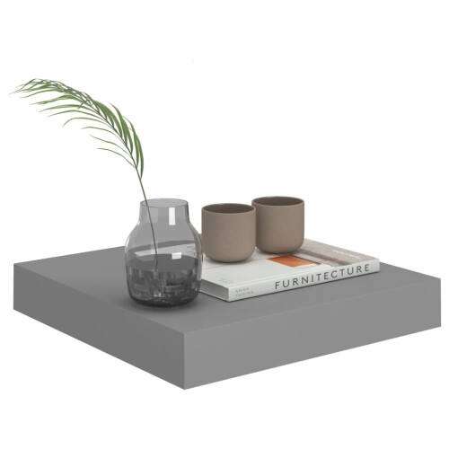 VidaXL vidaXL Schweberegale 2 Stk. Grau 23x23,5x3,8 cm MDF 2