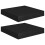 VidaXL vidaXL 2x Floating Wall Shelves Black MDF Display Ledge Hanging CD Rack Board 6
