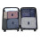 (Navy) 6 Piece Polyester Travel Luggage Organiser Bag Set 5