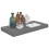 VidaXL vidaXL Floating Wall Shelf High Gloss Grey MDF Display Ledge Hanging CD Rack 4