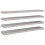 VidaXL vidaXL 4x Floating Wall Shelves Concrete Grey MDF Bookcase Wall Board CD Rack 3