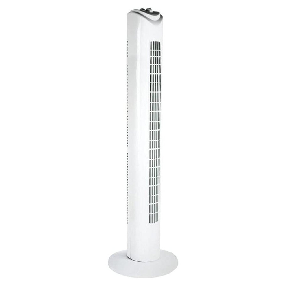 Status 32" Tower Fan Oscillating Timer Cooling 3 Speed White