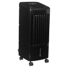 (Black) Portable Air Cooler AC Fan Conditioner Ventilation Unit on Wheels w/ 2 Ice Packs