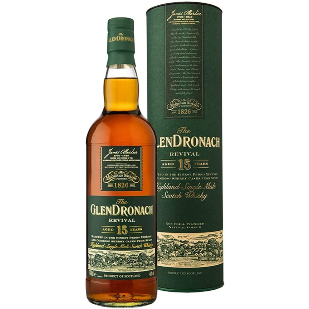 Glendronach 15 Year Old Revival Single Malt Whisky Dark
