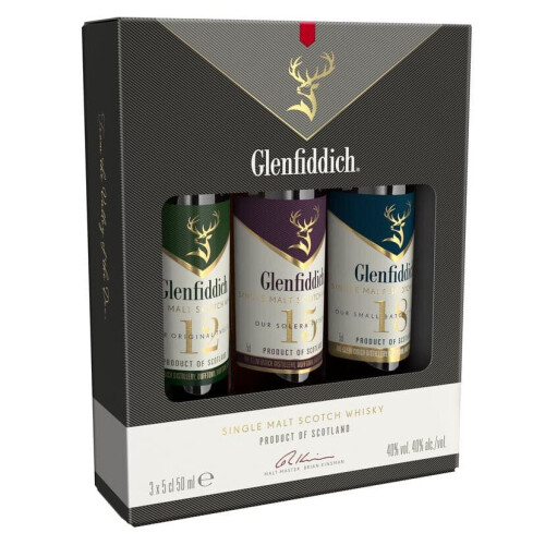 Glenfiddich Glenfiddich Miniature Gift Set 3 x 5cl 1