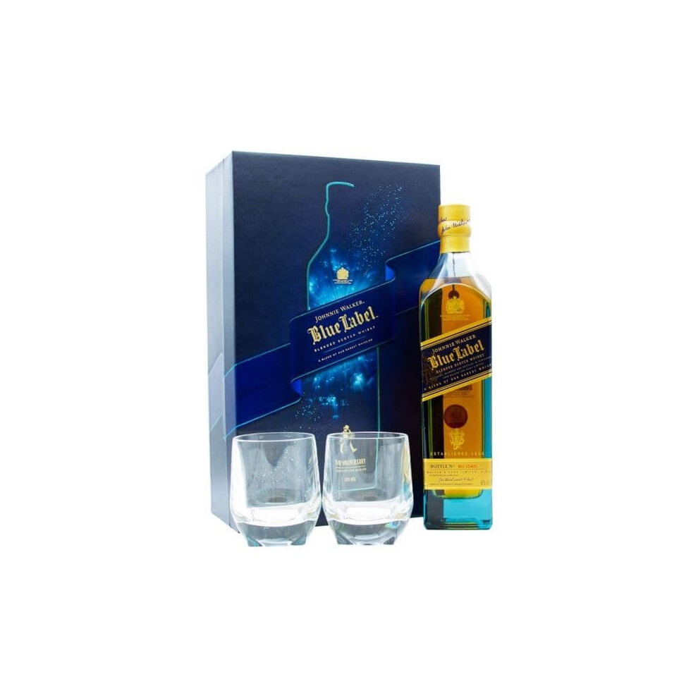 Johnnie Walker Blue Label Gift Pack with 2 Glasses