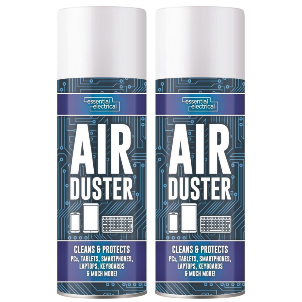 2 x 400ML Air Duster Spray Can Clean Protects Laptop & Keybords