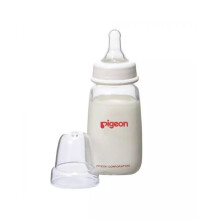 Babies formula Glass Feeding Bottle for Babies: Pigeon Glass Feeding Bottle K-4 120 mL 00282