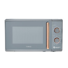 Tower Cavaletto Grey/Rose Gold 800W 20L Microwave T24038RGG