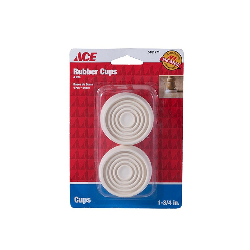 Ace Caster Cups - 4.4 Cm (Pack Of 4) Heavy-Duty Furniture Protectors To Prevent Floor Damage And Movement 4906994241947