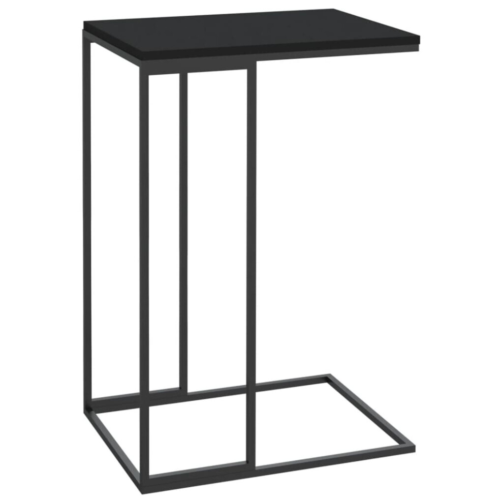 Vidaxl (Black) Side Table Hallway Tea Coffee Sofa Table Couch Table Engineered Wood