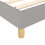 VidaXL (light grey, 25 cm/ 3ft single) vidaXL Box Spring Bed Frame Mattress Foundation Upholstered Bed Base Fabric 7