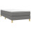 VidaXL (dark grey, 25 cm/ 3ft single) vidaXL Box Spring Bed Frame Mattress Foundation Upholstered Bed Base Fabric 3