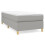 VidaXL (light grey, 35 cm/ 3ft single) vidaXL Box Spring Bed Frame Mattress Foundation Upholstered Bed Base Fabric 1