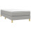 VidaXL (light grey, 25 cm/ 3ft single) vidaXL Box Spring Bed Frame Mattress Foundation Upholstered Bed Base Fabric 3
