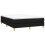 VidaXL (black, 25 cm/ 4ft6 double) vidaXL Box Spring Bed Frame Mattress Foundation Upholstered Bed Base Fabric 3