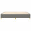 VidaXL (dark grey, 35 cm/ 4ft6 double) vidaXL Box Spring Bed Frame Mattress Foundation Upholstered Bed Base Fabric 5