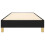 VidaXL (black, 25 cm/ 3ft single) vidaXL Box Spring Bed Frame Mattress Foundation Upholstered Bed Base Fabric 5