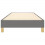 VidaXL (dark grey, 25 cm/ 3ft single) vidaXL Box Spring Bed Frame Mattress Foundation Upholstered Bed Base Fabric 5