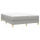 VidaXL (light grey, 25 cm/ 4ft6 double) vidaXL Box Spring Bed Frame Mattress Foundation Upholstered Bed Base Fabric 3