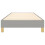 VidaXL (light grey, 25 cm/ 3ft single) vidaXL Box Spring Bed Frame Mattress Foundation Upholstered Bed Base Fabric 5