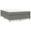 VidaXL (dark grey, 35 cm/ 4ft6 double) vidaXL Box Spring Bed Frame Mattress Foundation Upholstered Bed Base Fabric 1